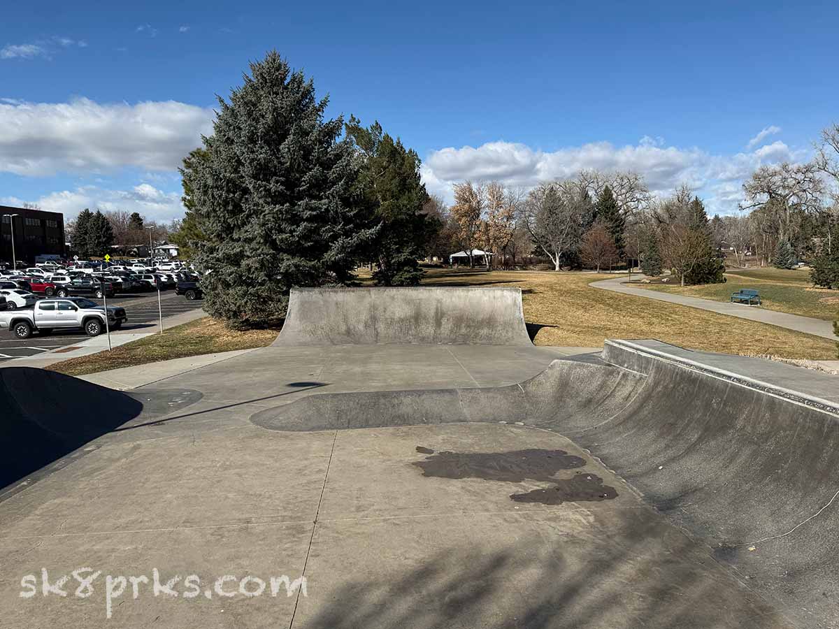 Arvada Memorial Skatepark roller and quarter pipe