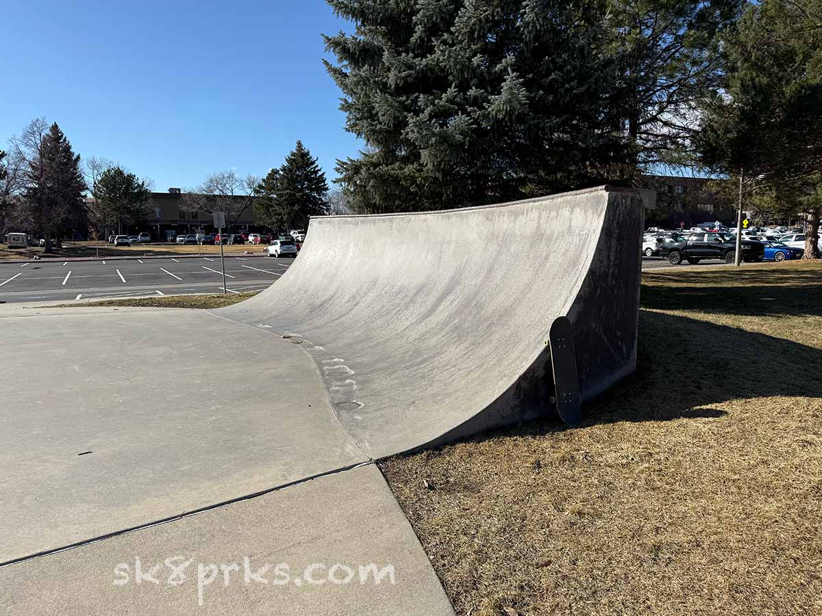 Arvada Memorial Skatepark 6' quarter pipe