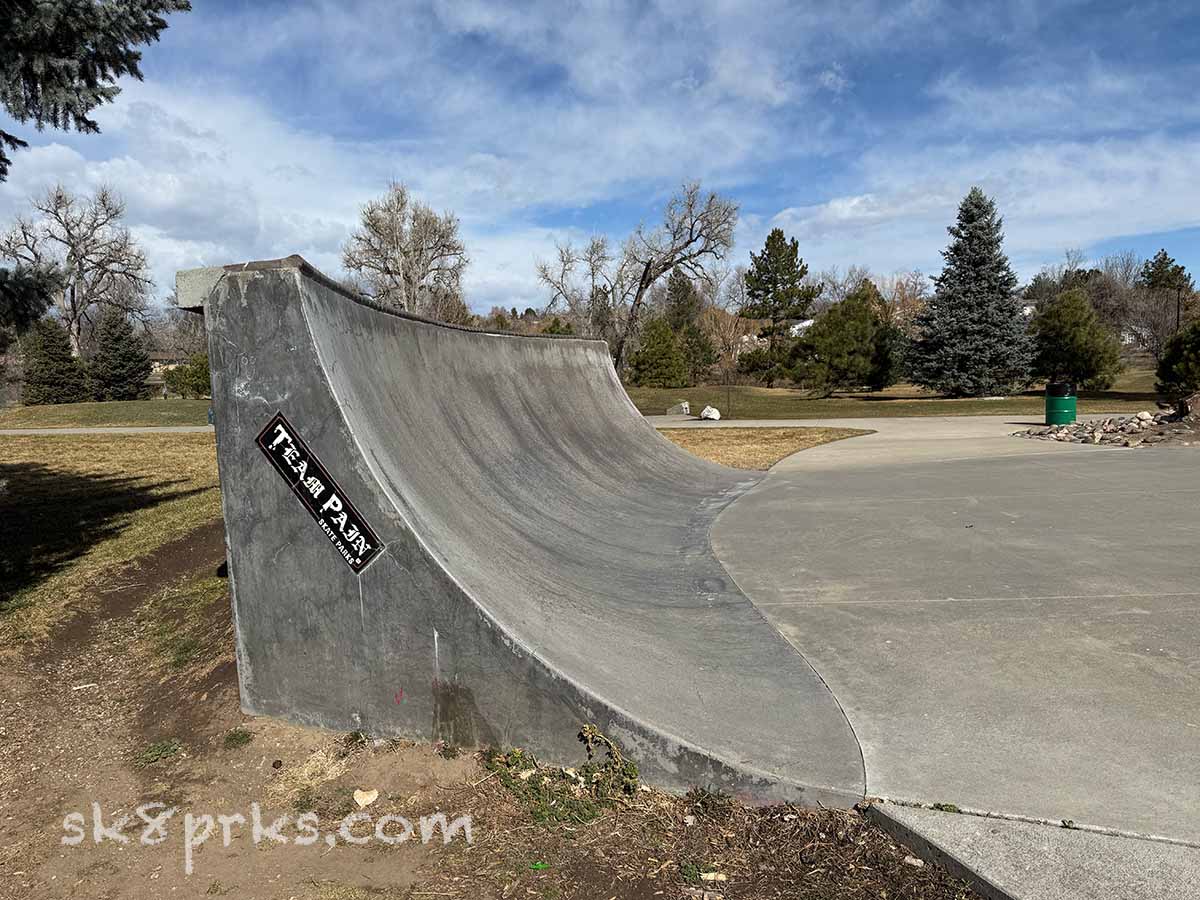 Arvada Memorial Skatepark 6' quarter pipe