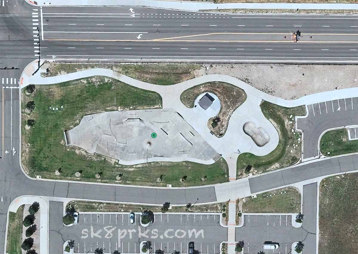 Carpenter Skatepark satellite view