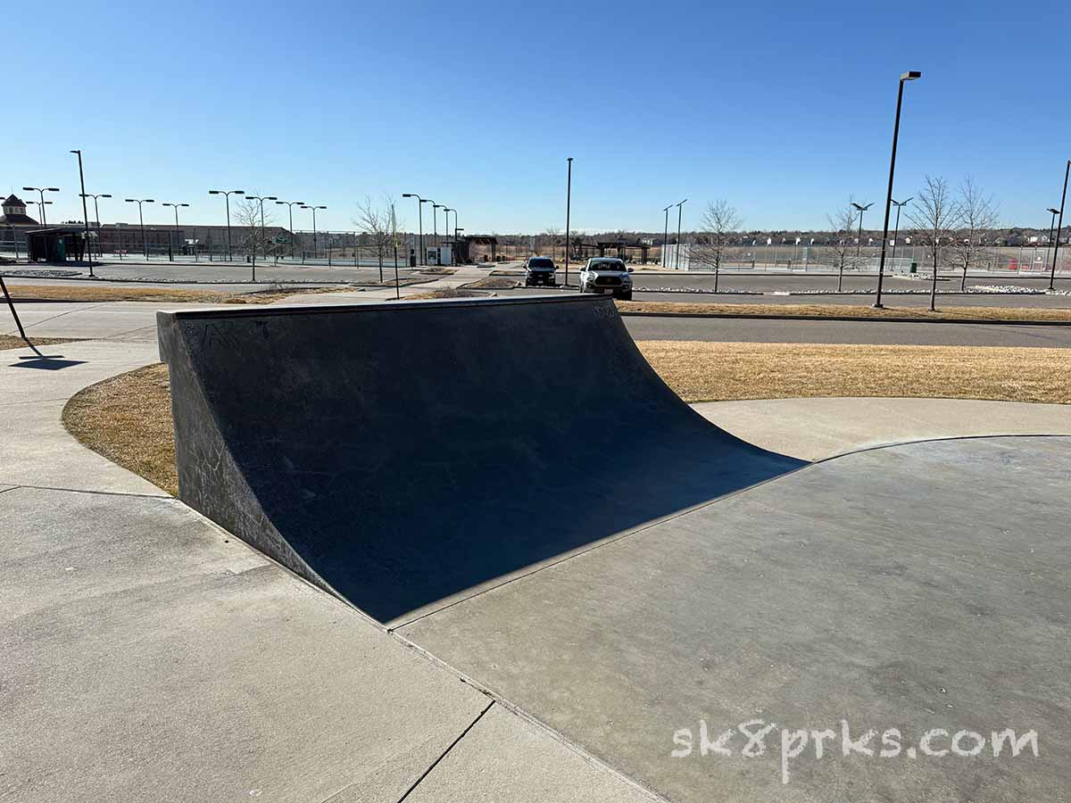 Carpenter Skatepark quarter pipe