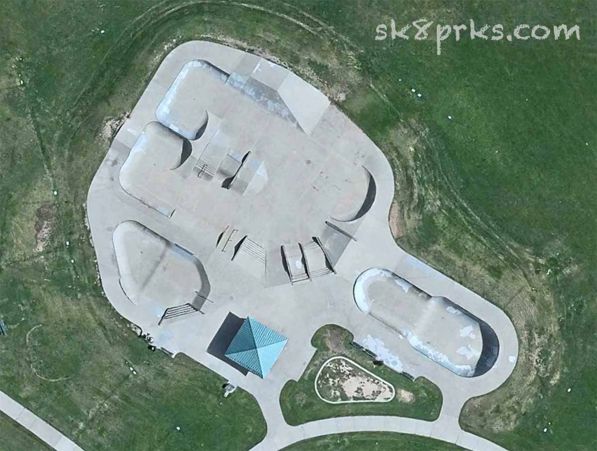 Clement Park Skatepark satellite view