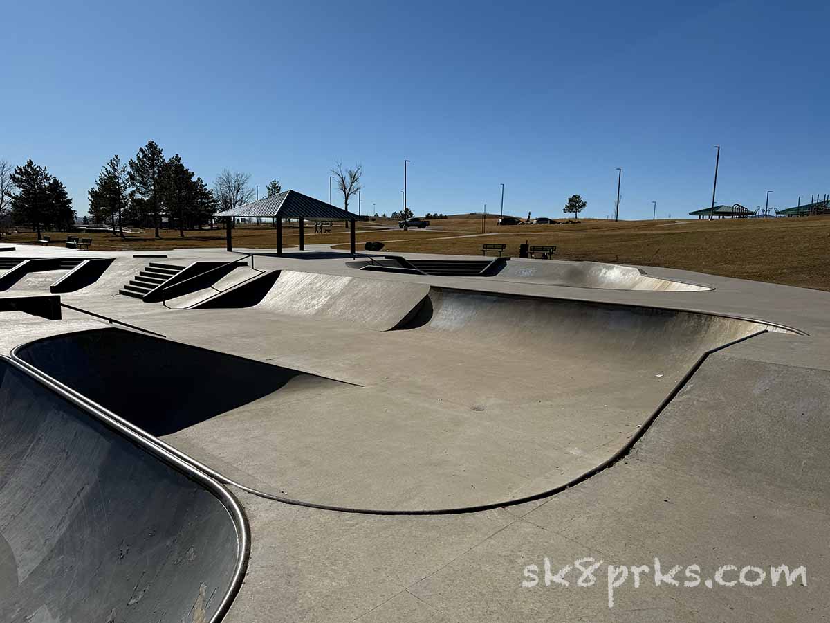 Clement Park Skatepark medium bowl spine