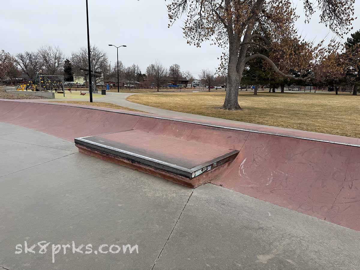 Dayton Skatepark ledge and quarter pipe