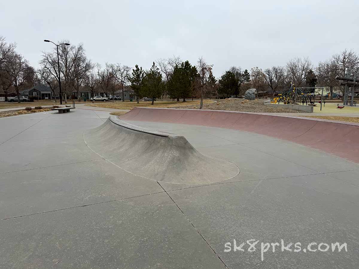 Dayton Skatepark curved spine