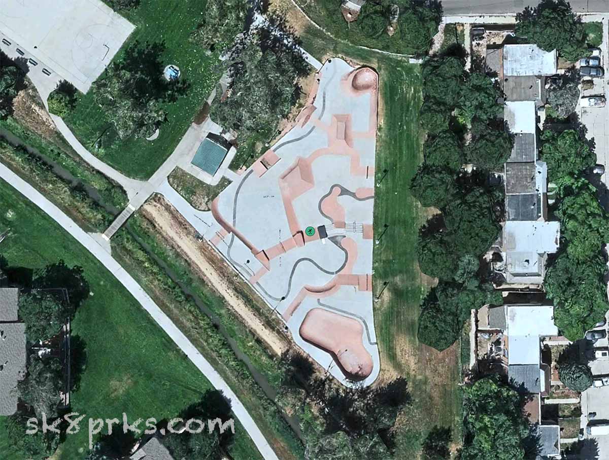 Don Anema Memorial Skatepark satellite view