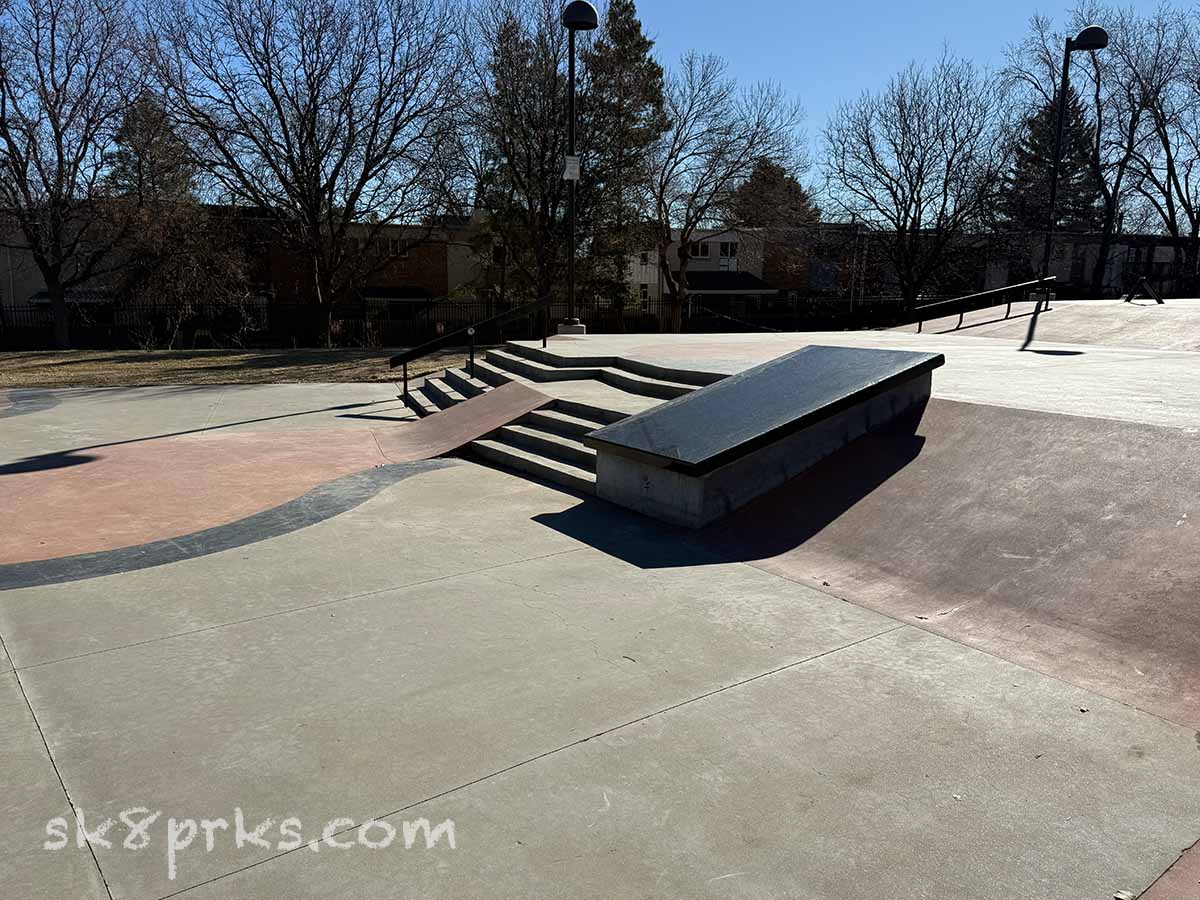 Don Anema Memorial Skatepark marble banked table