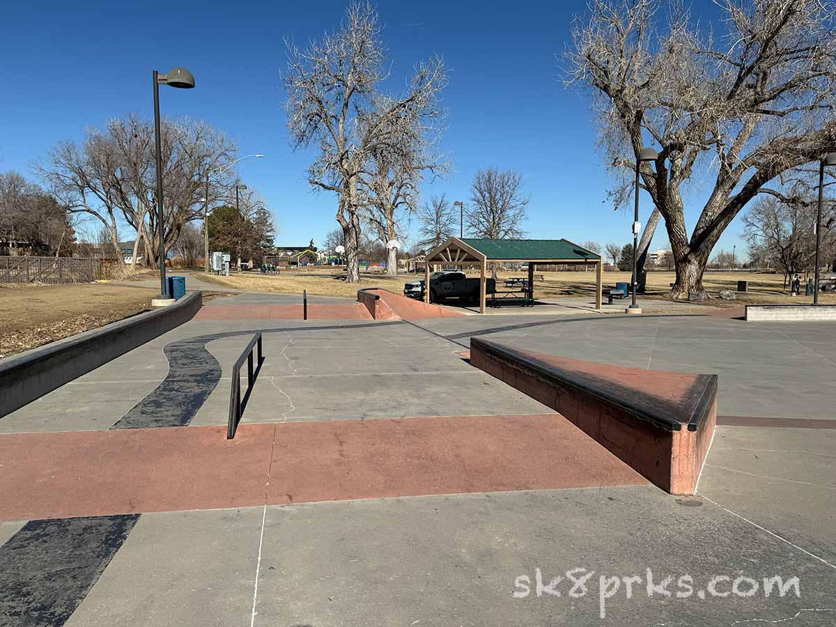 Don Anema Memorial Skatepark rails and ledges