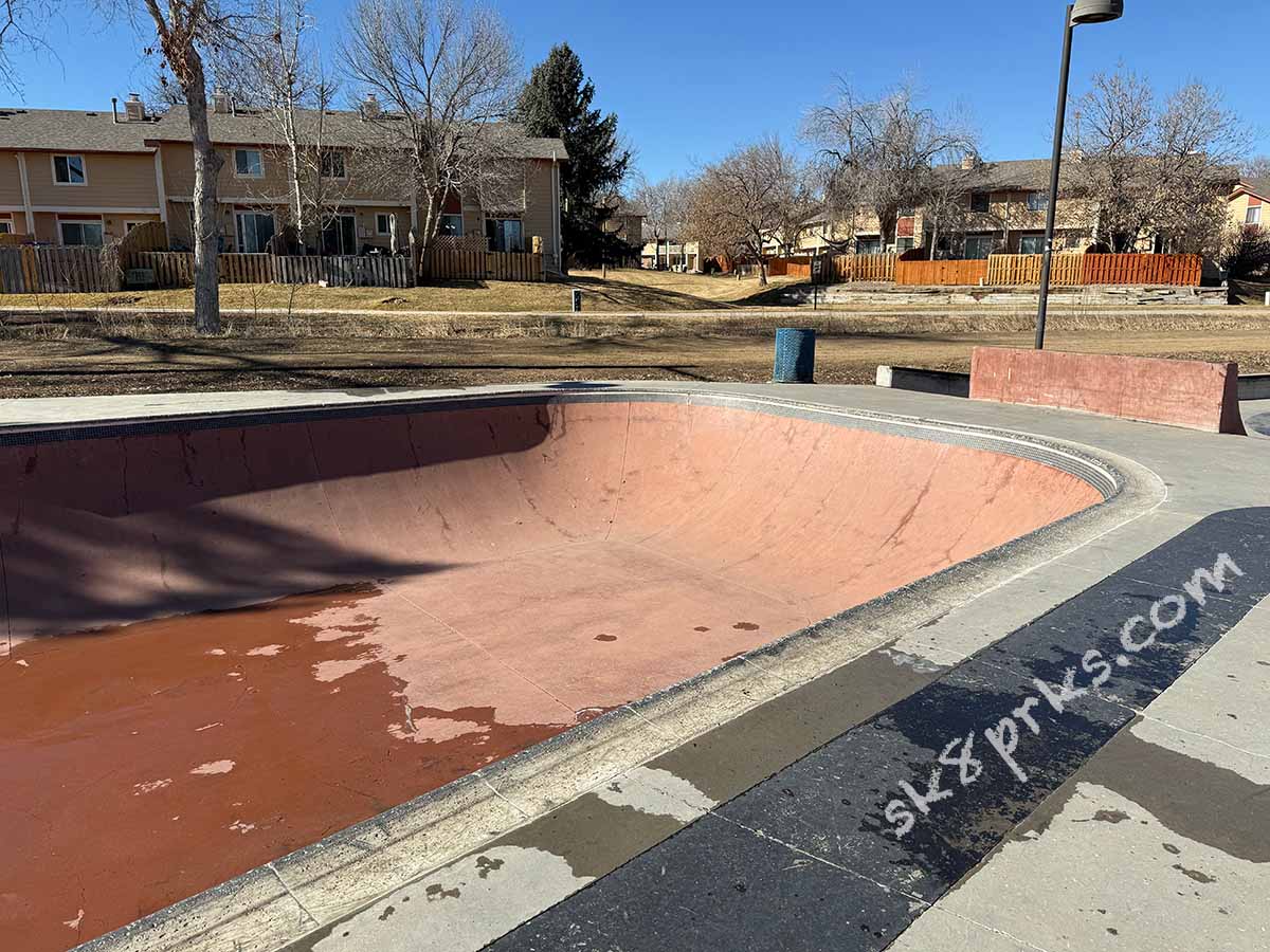 Don Anema Memorial Skatepark shallow end of the bowl