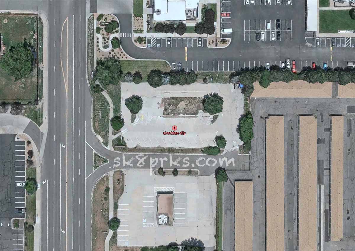 Sheridan DIY skatepark - satellite view