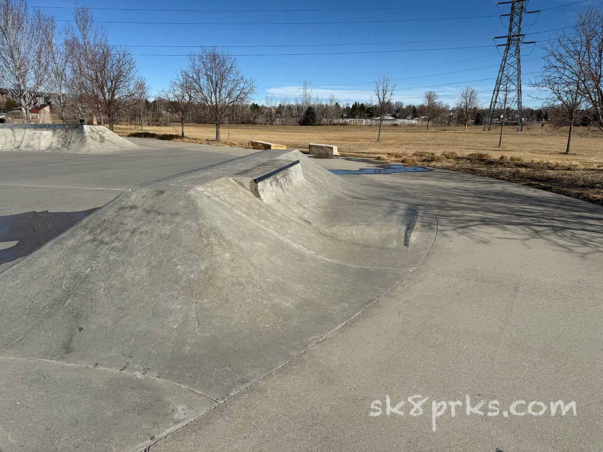 Skyline Park Skatepark bank ledge and ride-on curb