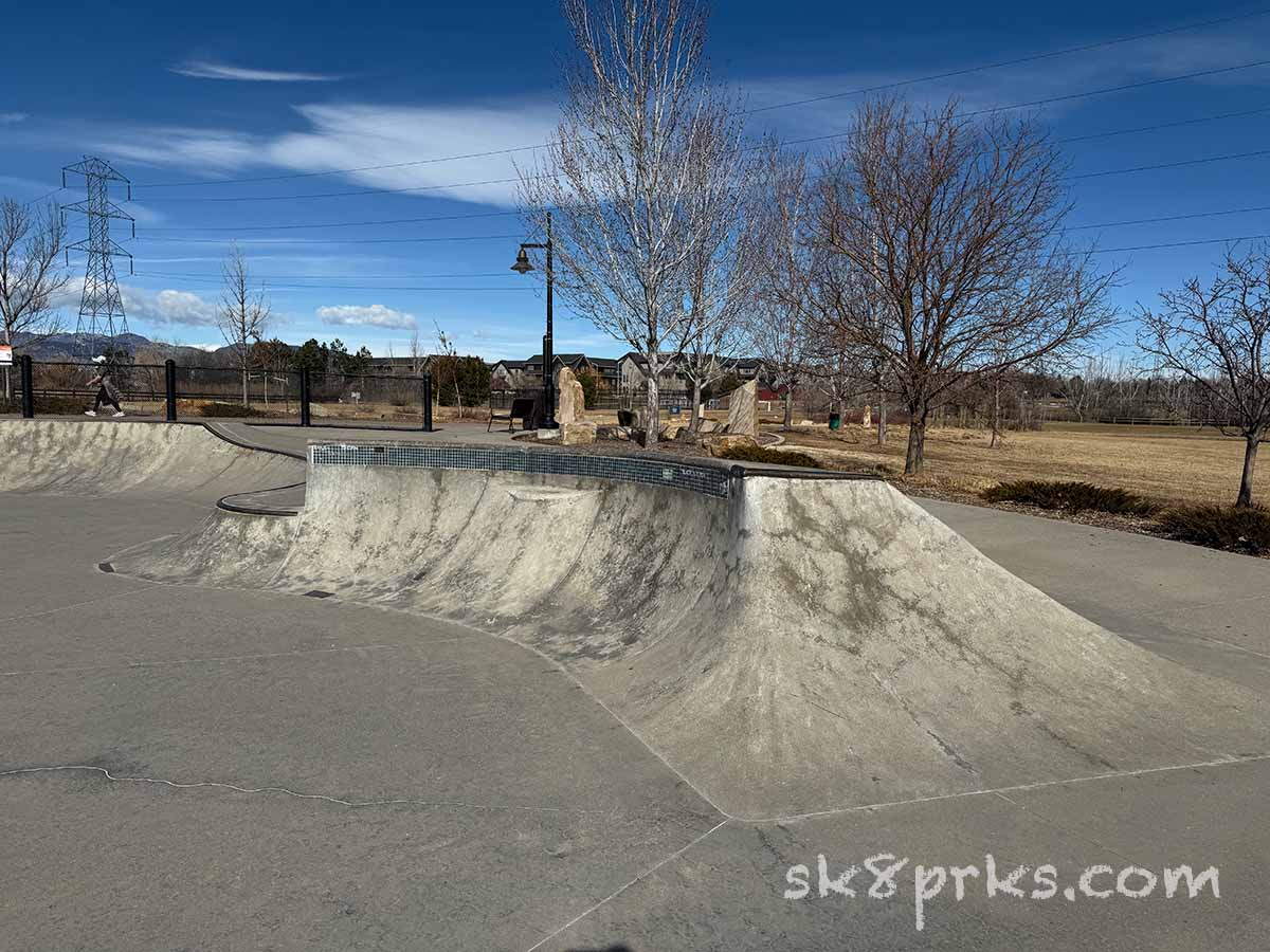 Skyline Park Skatepark pool coping and bank