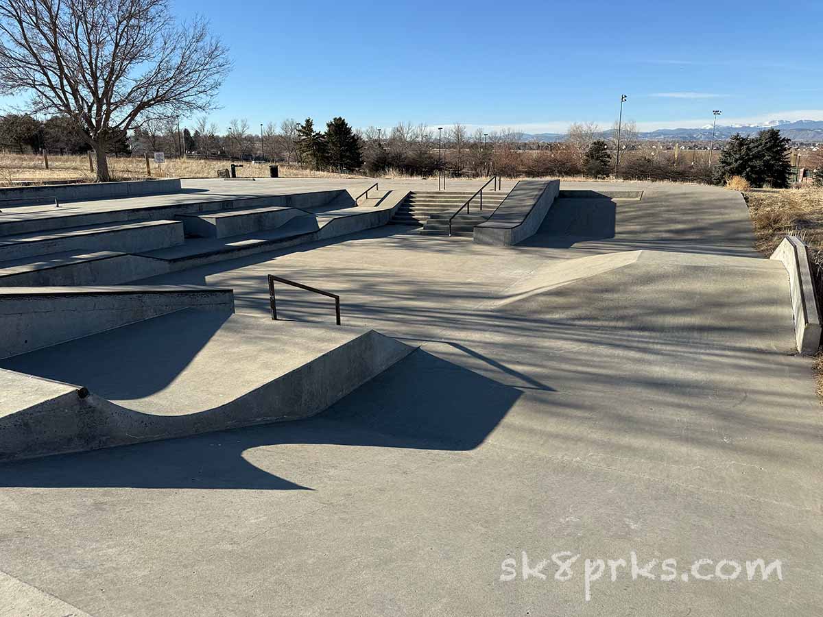 Westminster City Park Skatepark fun box and hubba